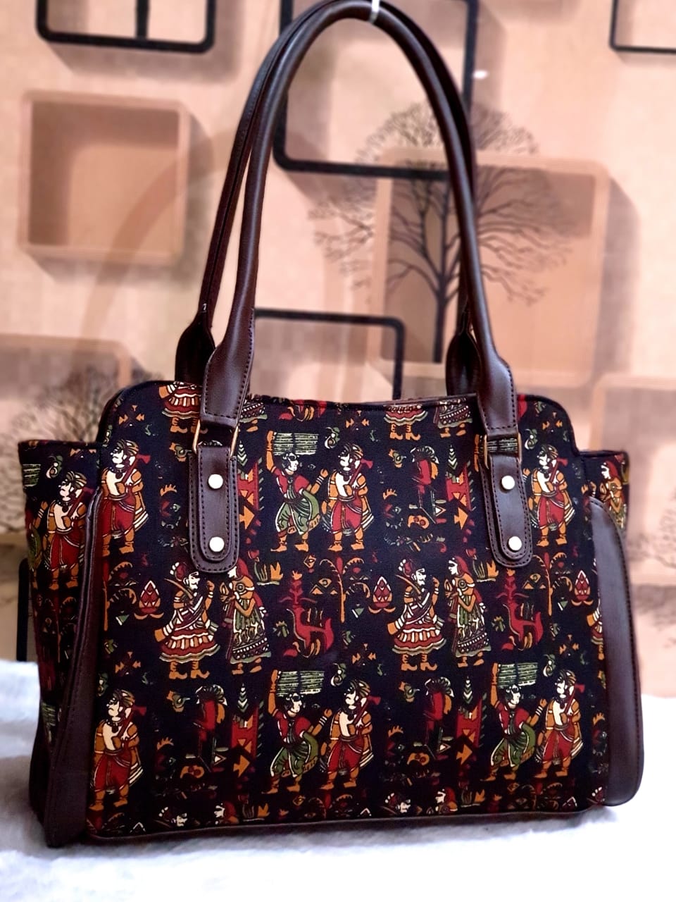Women's Handicraft Silk Rajasthani Hand Bag , Black - Ritzie – Trendia-hancorp34.com.vn