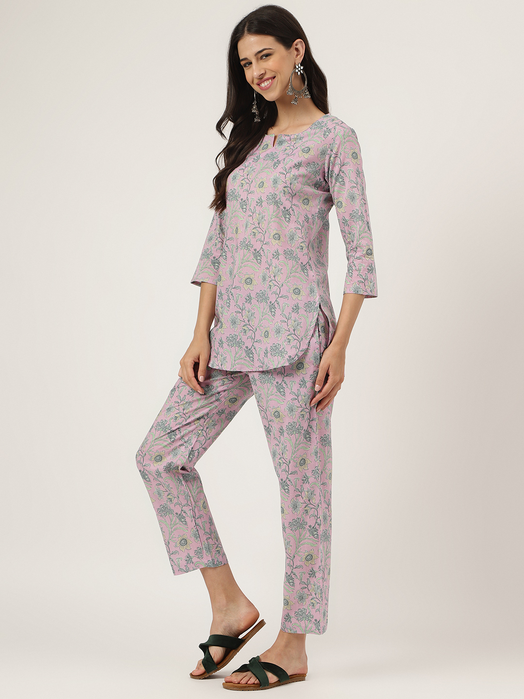 Girl Cotton Night Suit Set, Full Sleeves Shirts,Pyjama, Size: Medium at Rs  595/set in Kanpur