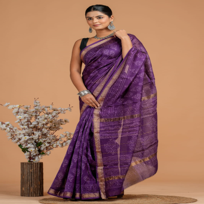 Adonics Sewing on sale Studio Maheshwari silk sarees ships from USA