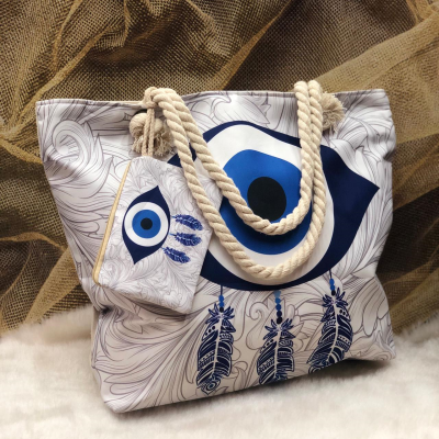 Evil eye tote bag best sale